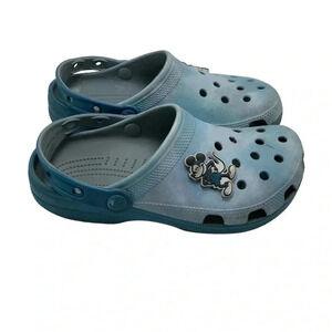 Disney Parks CROCS Mickey Mouse Blue Cloud Tie Dye size 7